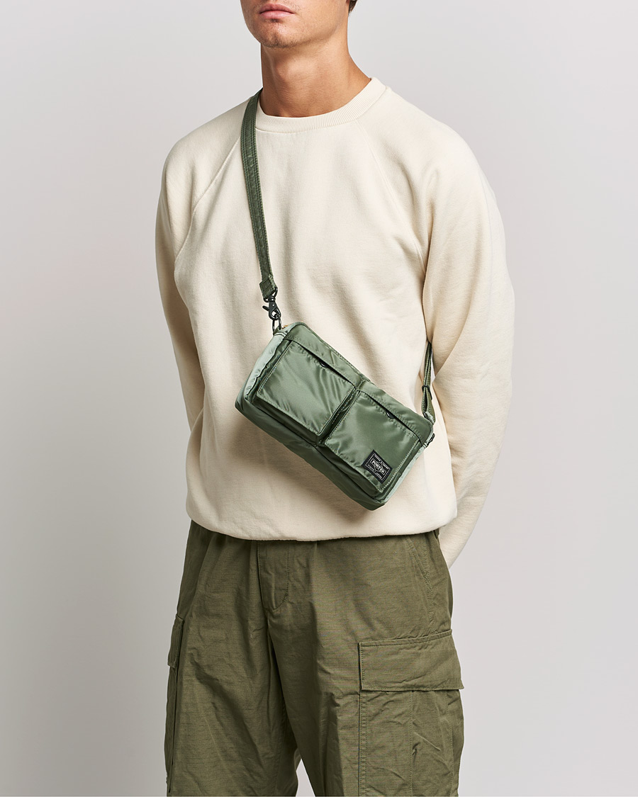 Hombres | Bolsos de hombro | Porter-Yoshida & Co. | Tanker Small Shoulder Bag Sage Green
