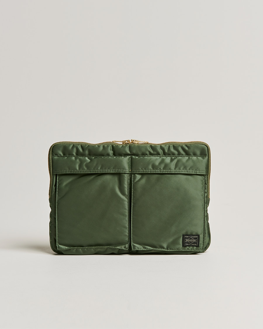 Hombres | Porter-Yoshida & Co. Tanker Document Case Sage Green | Porter-Yoshida & Co. | Tanker Document Case Sage Green
