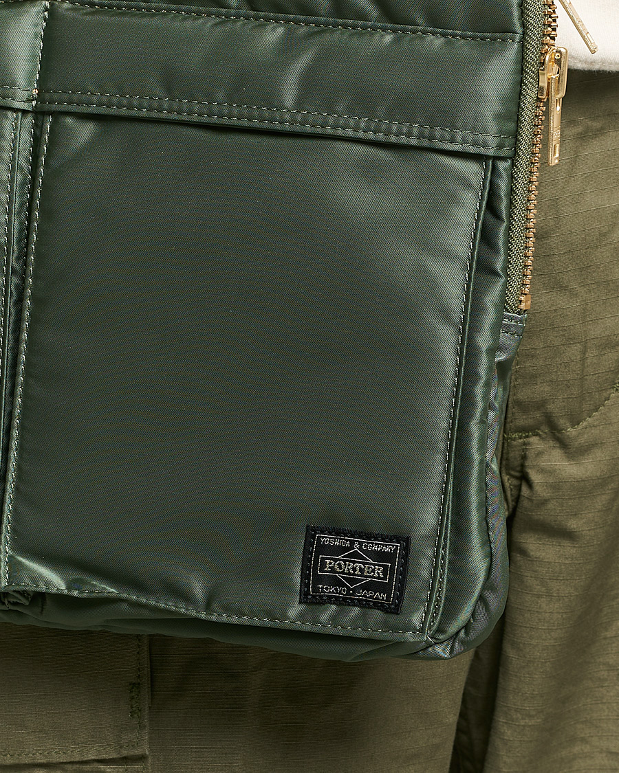 Hombres | Porter-Yoshida & Co. Tanker Document Case Sage Green | Porter-Yoshida & Co. | Tanker Document Case Sage Green