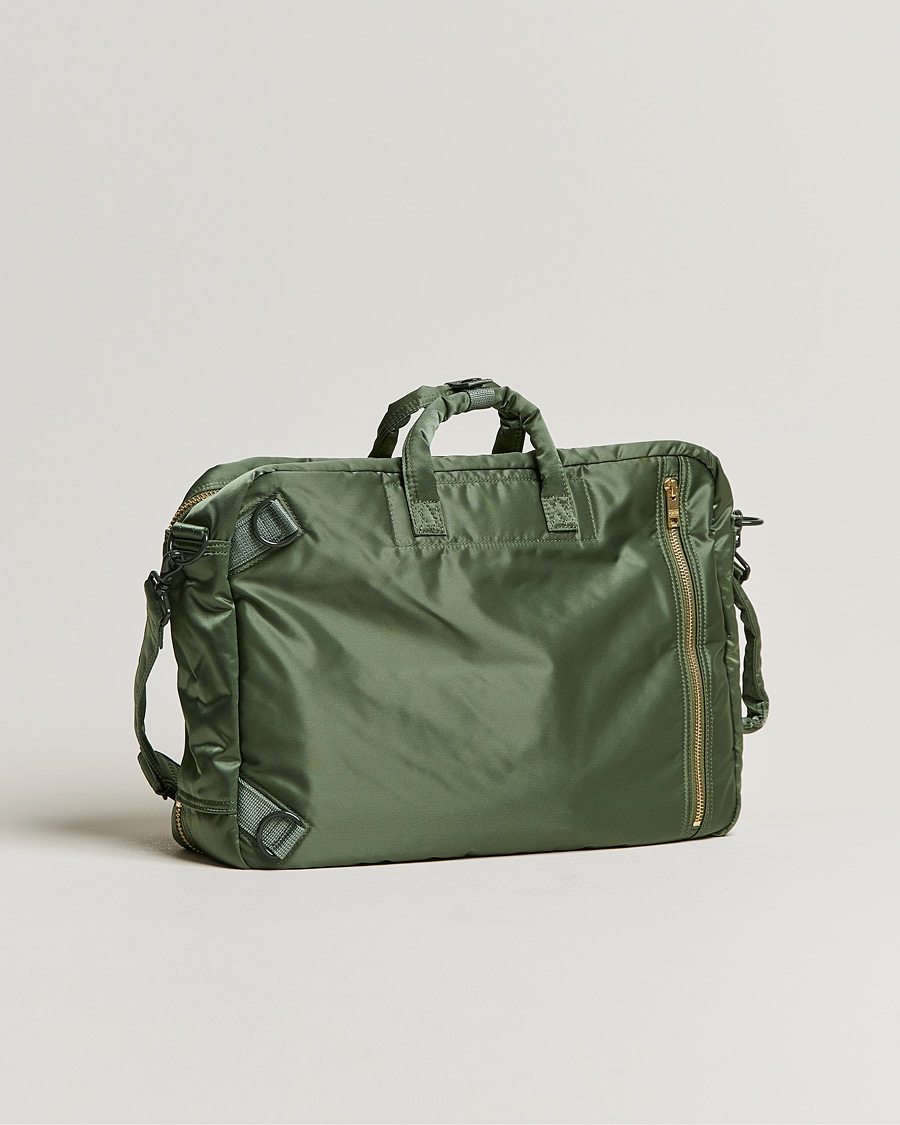 Hombres | Porter-Yoshida & Co. Tanker 3Way Briefcase Sage Green | Porter-Yoshida & Co. | Tanker 3Way Briefcase Sage Green