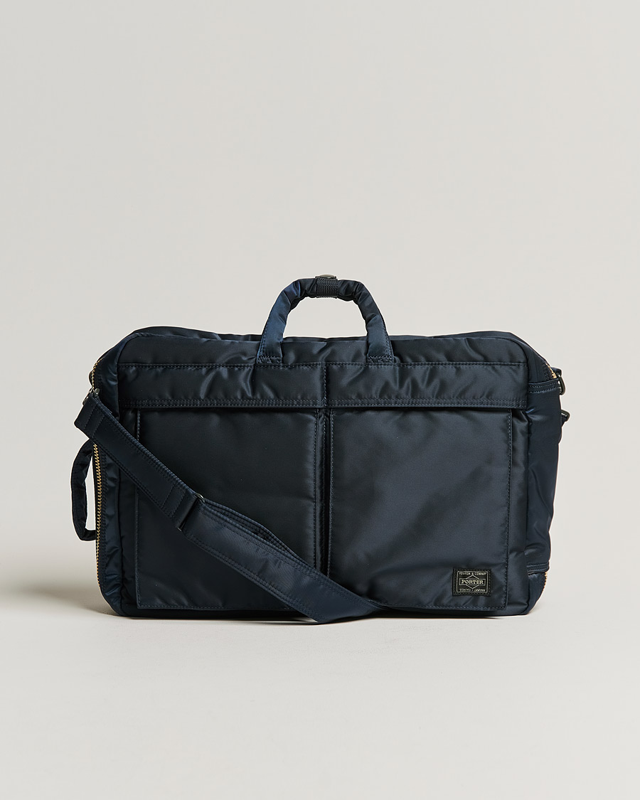 Hombres | Porter-Yoshida & Co. Tanker 3Way Briefcase Iron Blue | Porter-Yoshida & Co. | Tanker 3Way Briefcase Iron Blue