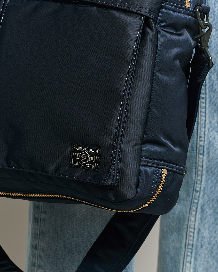 Hombres | Porter-Yoshida & Co. Tanker 3Way Briefcase Iron Blue | Porter-Yoshida & Co. | Tanker 3Way Briefcase Iron Blue