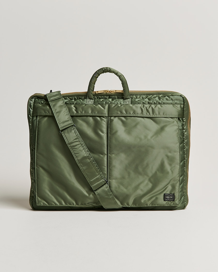 Hombres | Porter-Yoshida & Co. Tanker Garment Bag Sage Green | Porter-Yoshida & Co. | Tanker Garment Bag Sage Green