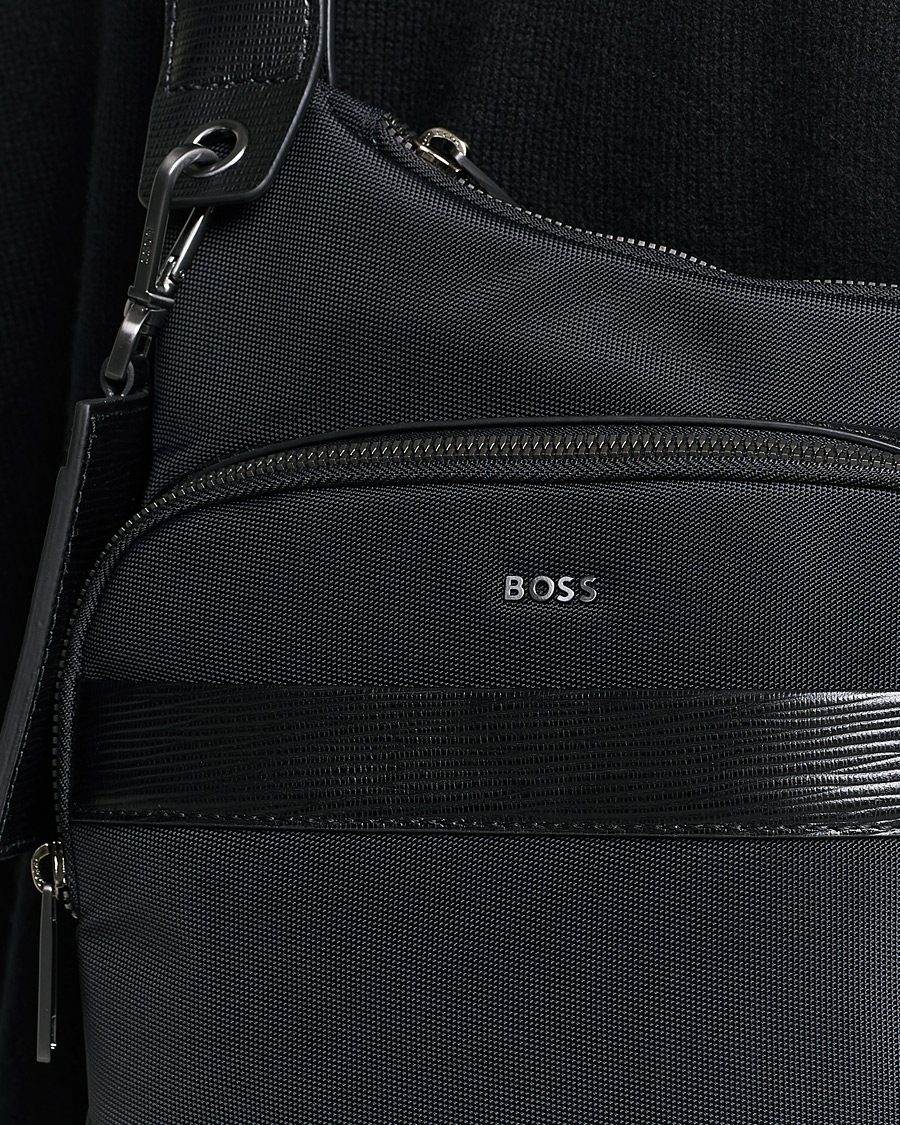 Hombres | First Class Crossbody Bag Black | BOSS BLACK | First Class Crossbody Bag Black