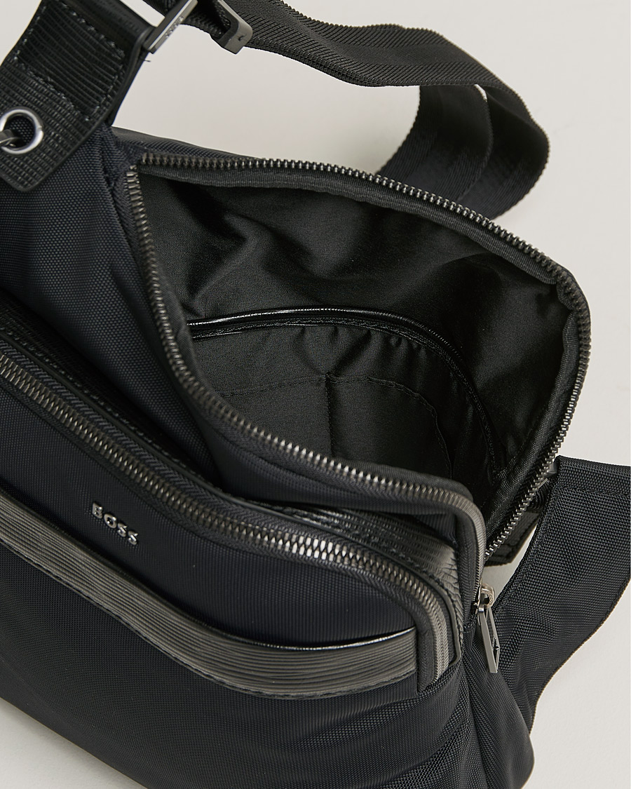 Hombres | First Class Crossbody Bag Black | BOSS BLACK | First Class Crossbody Bag Black