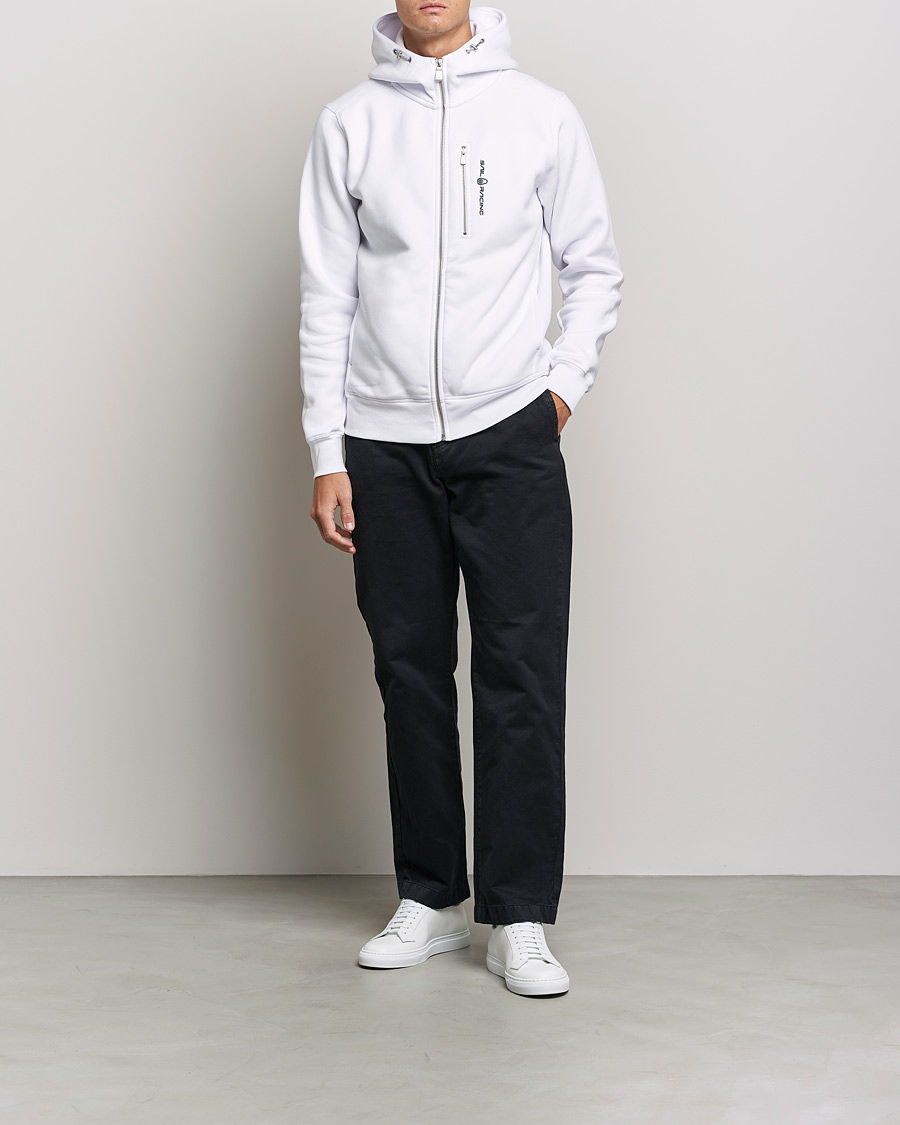 Hombres | Jerséis y prendas de punto | Sail Racing | Bowman Full Zip Hoodie White