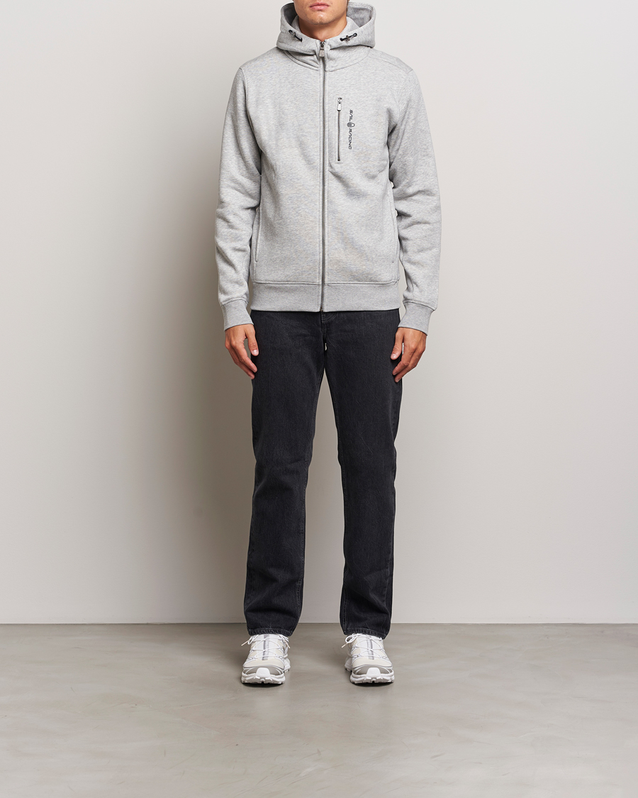 Hombres | Jerséis y prendas de punto | Sail Racing | Bowman Full Zip Hoodie Grey Melange