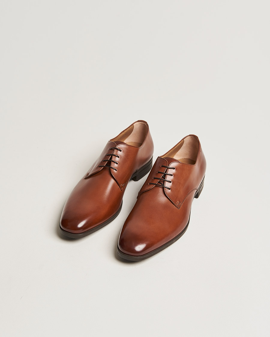 Hombres | Zapatos de traje | BOSS BLACK | Kensington Leather Derbys Medium Brown