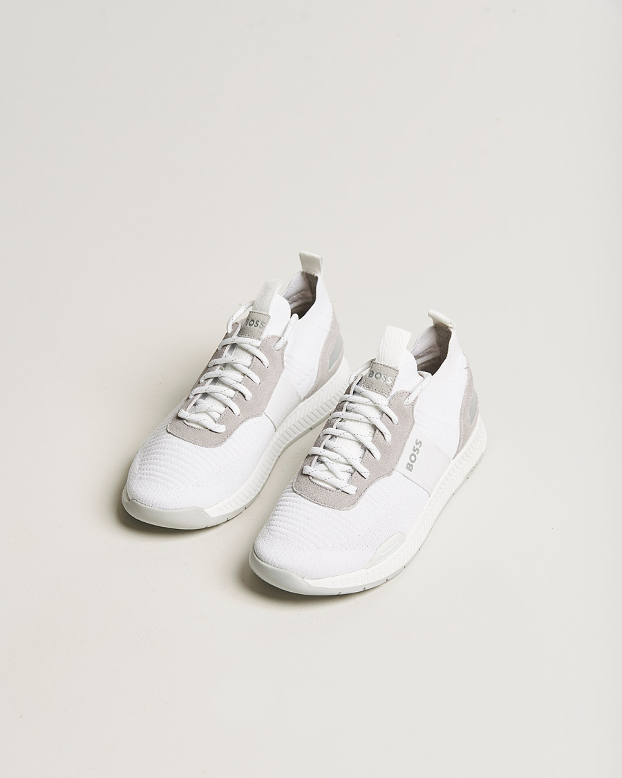 Hombres | Titanium Running Sneaker White | BOSS BLACK | Titanium Running Sneaker White