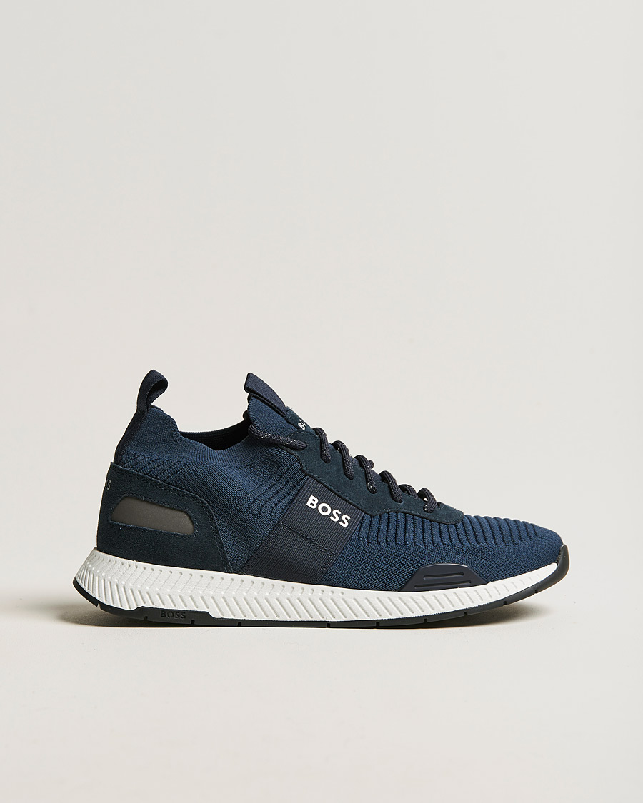 Hombres | Titanium Running Sneaker Dark Blue | BOSS BLACK | Titanium Running Sneaker Dark Blue