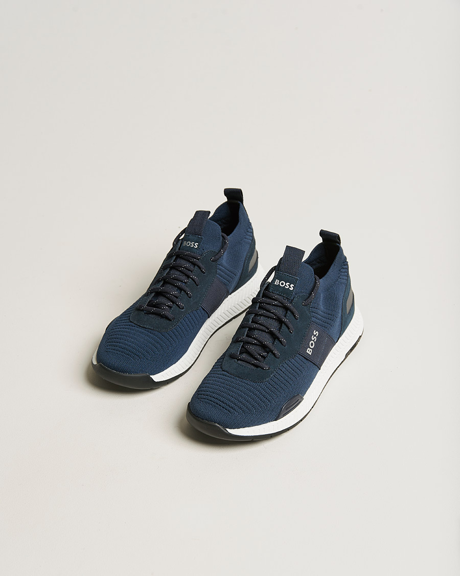 Hombres | Titanium Running Sneaker Dark Blue | BOSS BLACK | Titanium Running Sneaker Dark Blue