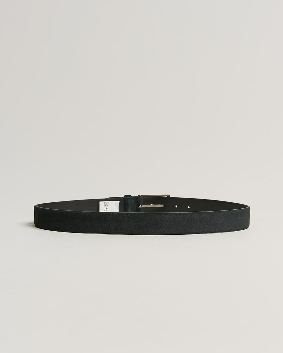 Hombres | Calindo Suede Belt Dark Blue | BOSS BLACK | Calindo Suede Belt Dark Blue