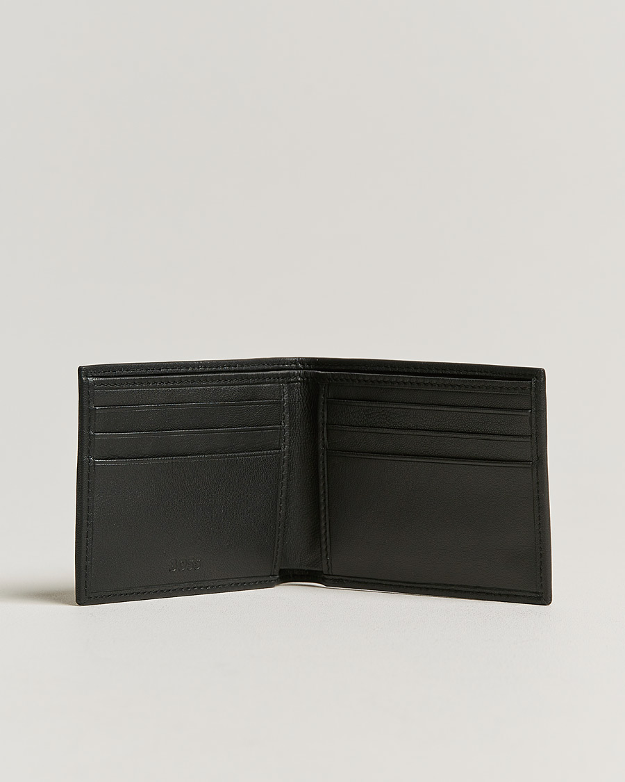 Hombres | Signature Leather Wallet Black | BOSS BLACK | Signature Leather Wallet Black