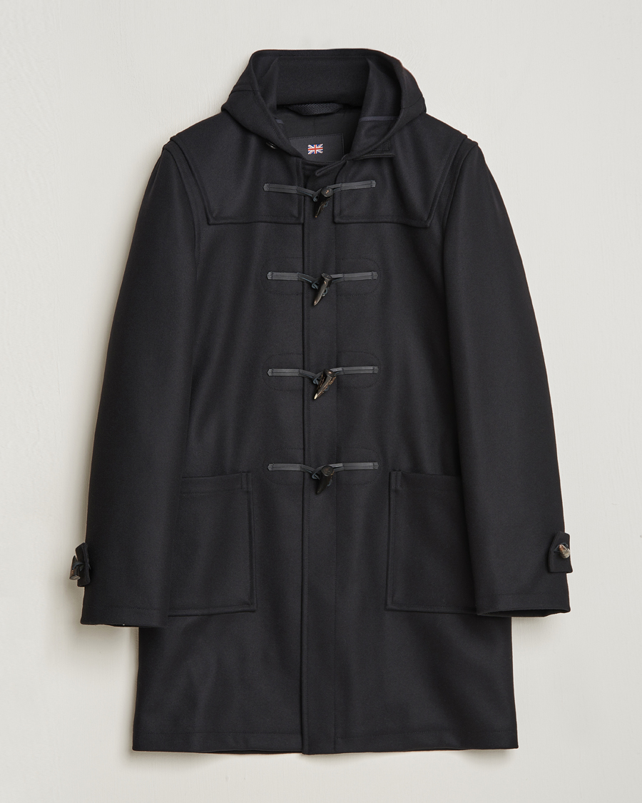 Hombres | Abrigos y chaquetas | Gloverall | Cashmere Blend Duffle Coat Black