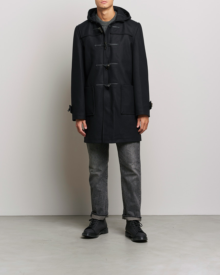 Hombres | Abrigos y chaquetas | Gloverall | Cashmere Blend Duffle Coat Black