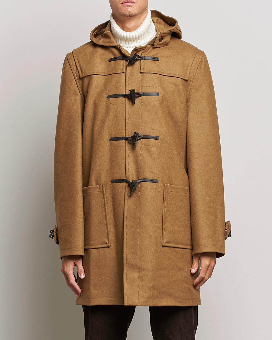 Hombres |  | Gloverall | Cashmere Blend Duffle Coat Camel