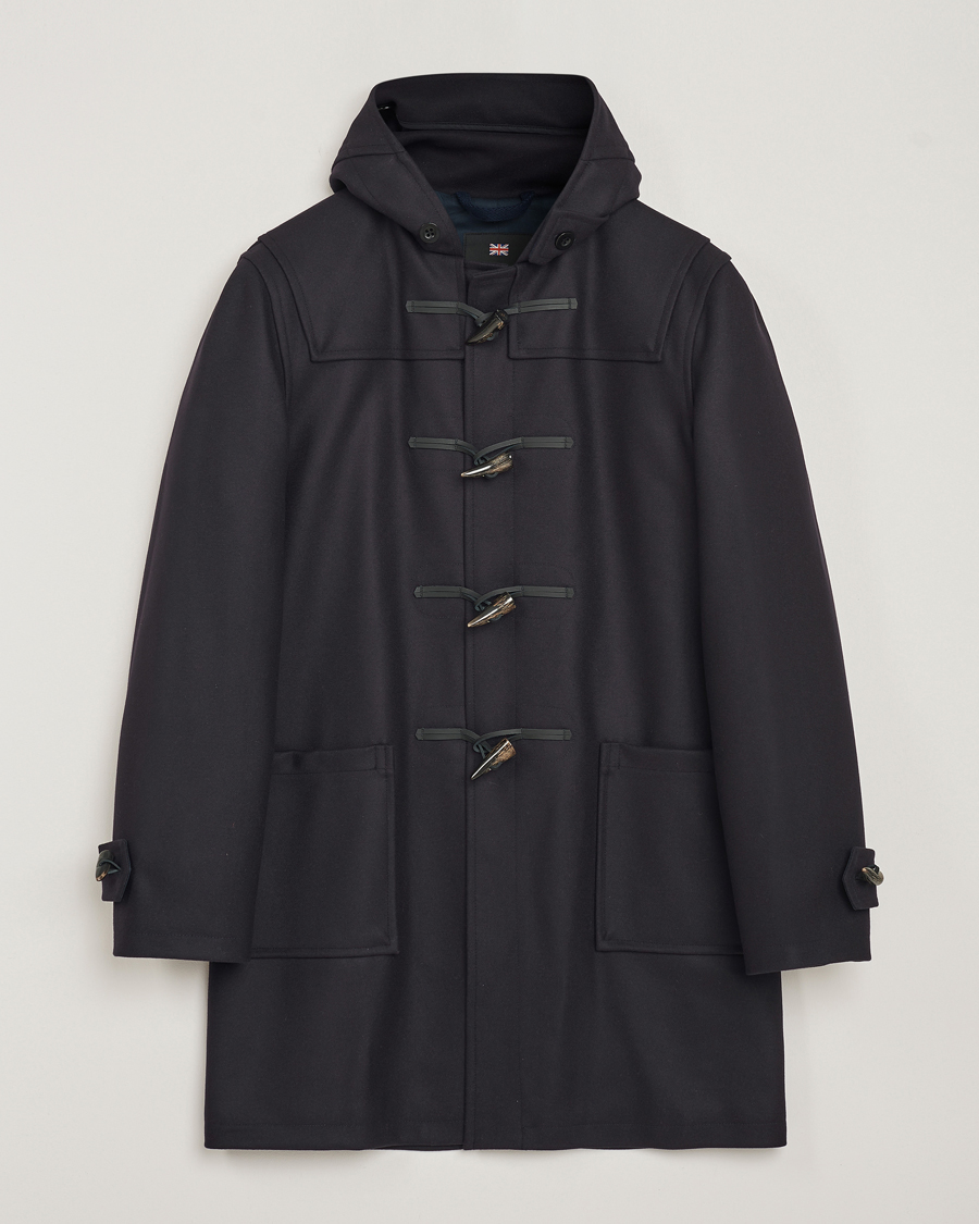 Hombres | Abrigos y chaquetas | Gloverall | Cashmere Blend Duffle Coat Navy