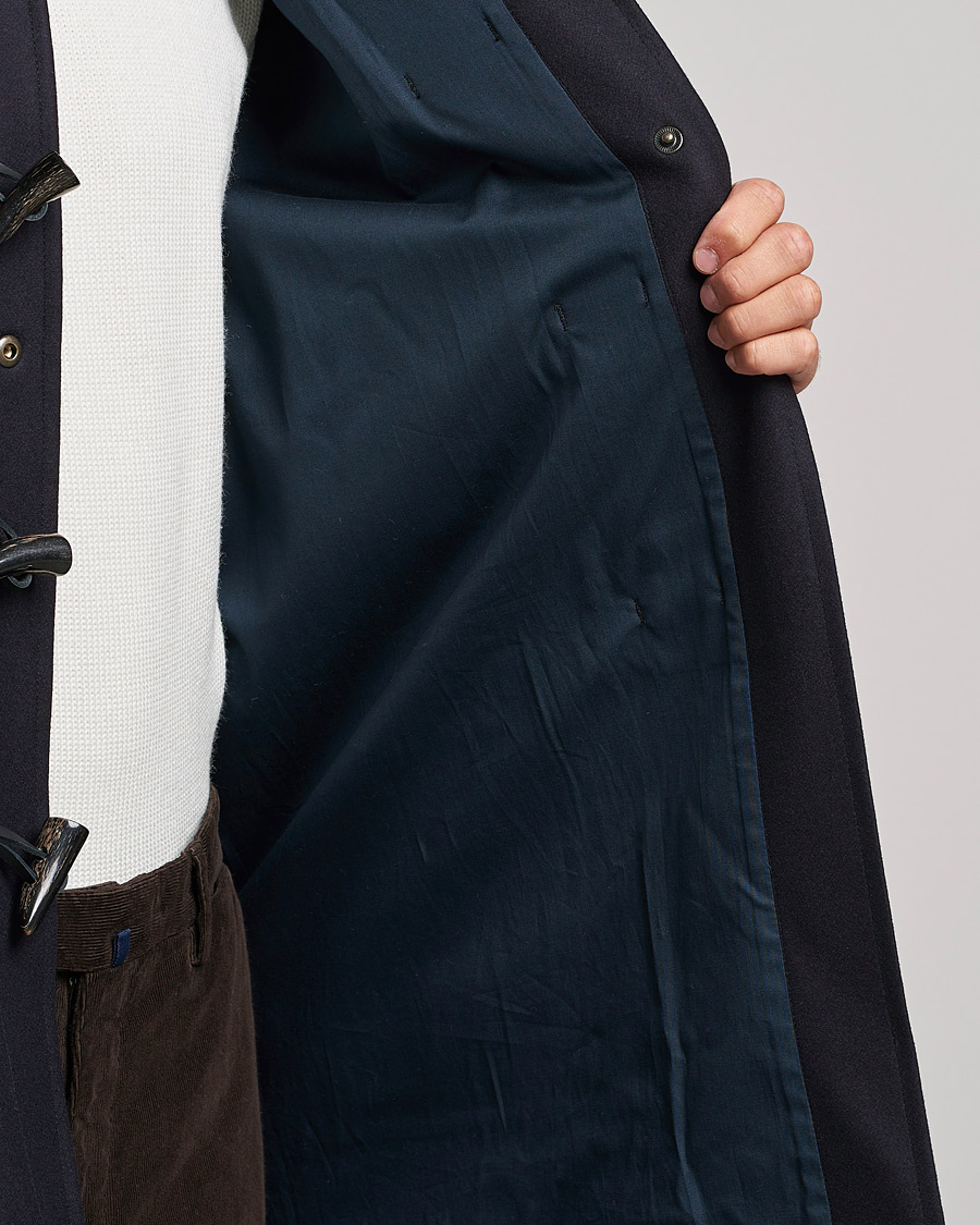 Hombres | Abrigos y chaquetas | Gloverall | Cashmere Blend Duffle Coat Navy