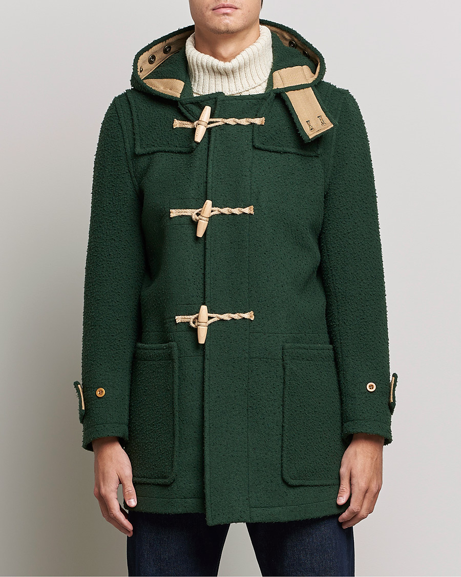 Hombres | Abrigos y chaquetas | Gloverall | Monty Casentino Wool Duffle Coat Moss