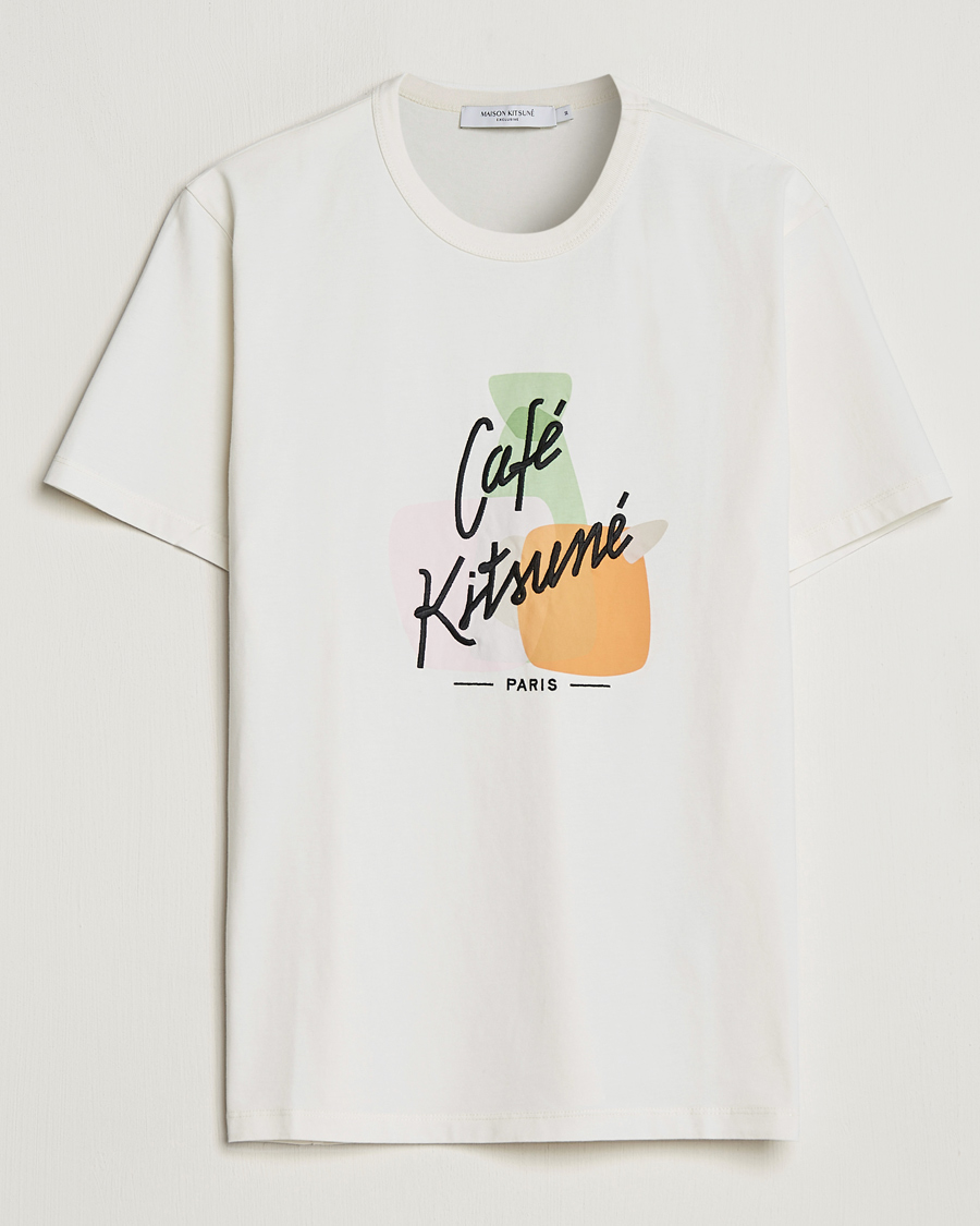 Hombres | Camisetas | Café Kitsuné | Crew T-Shirt Coconut Milk