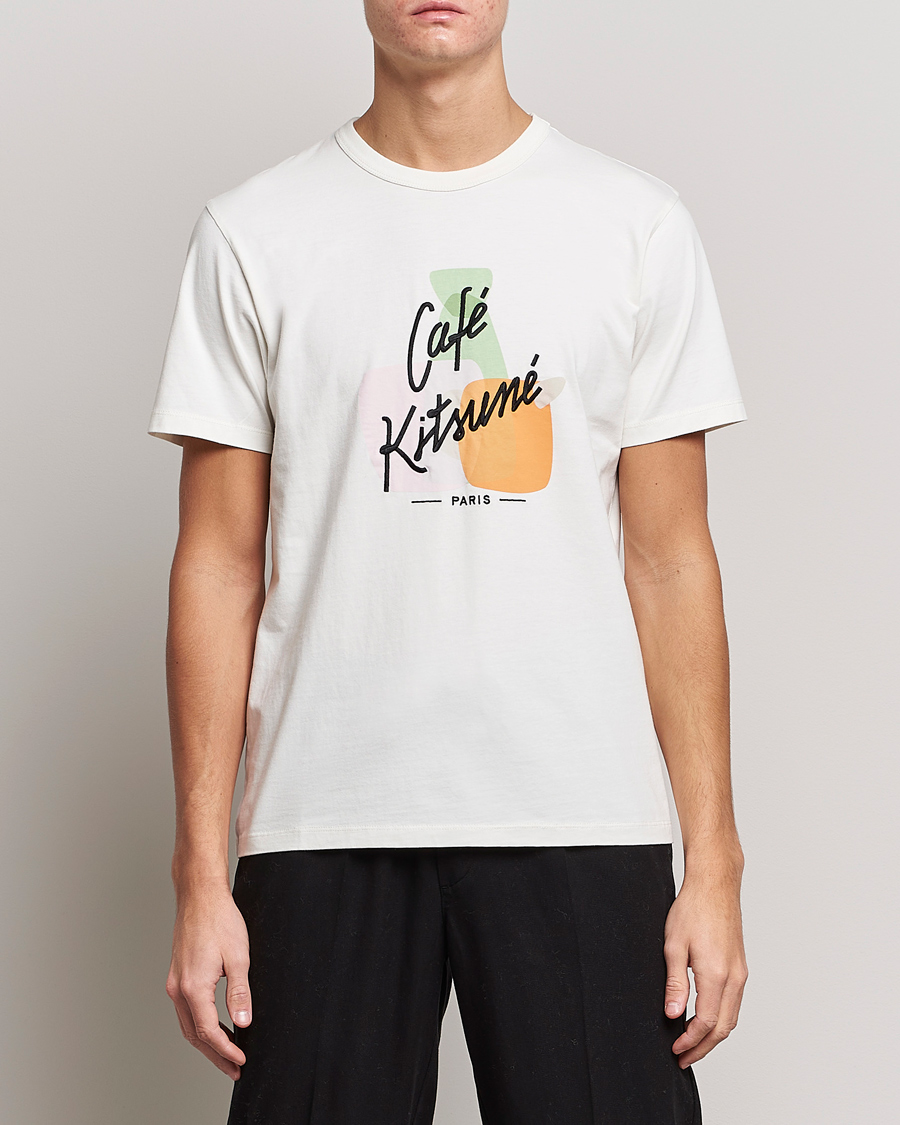 Hombres | Camisetas | Café Kitsuné | Crew T-Shirt Coconut Milk