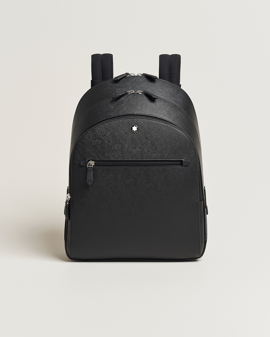Hombres | Montblanc Sartorial Medium Backpack 3 Compartments Black | Montblanc | Sartorial Medium Backpack 3 Compartments Black