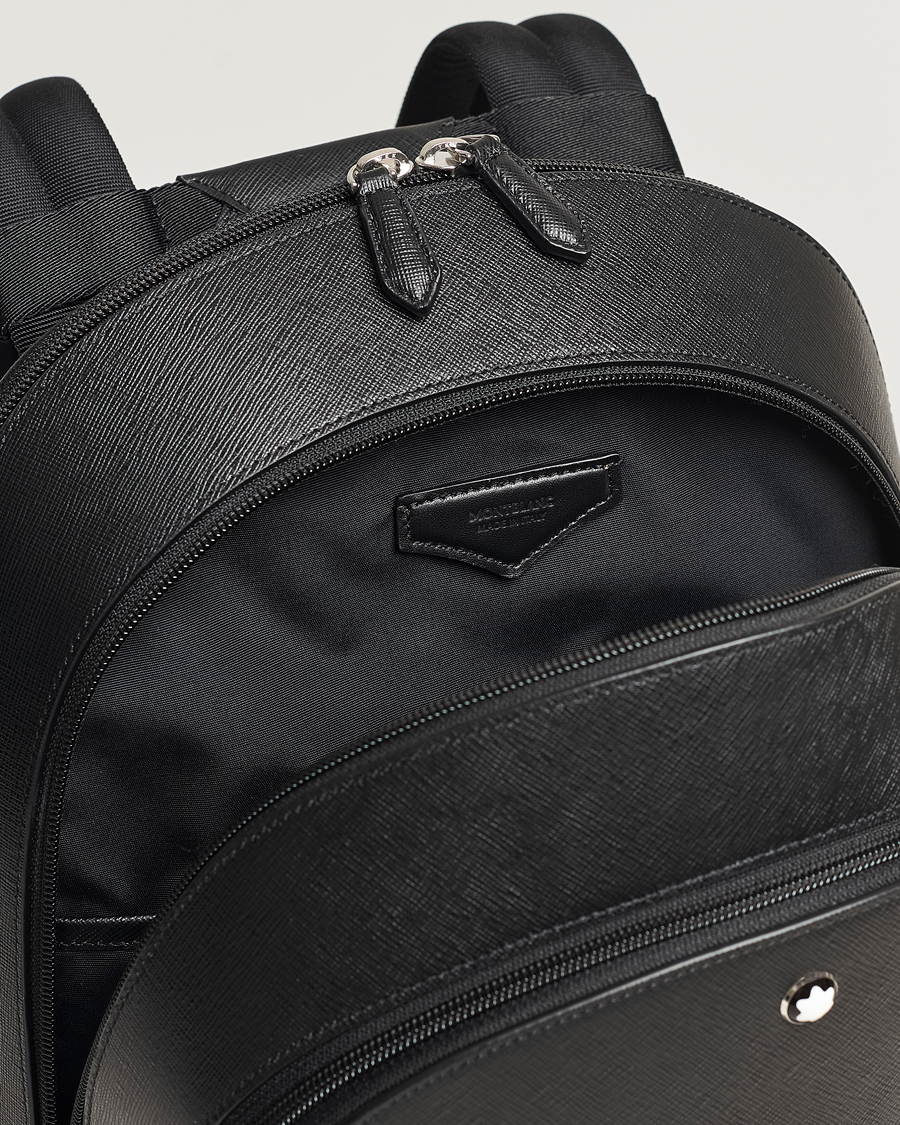 Hombres | Montblanc Sartorial Medium Backpack 3 Compartments Black | Montblanc | Sartorial Medium Backpack 3 Compartments Black