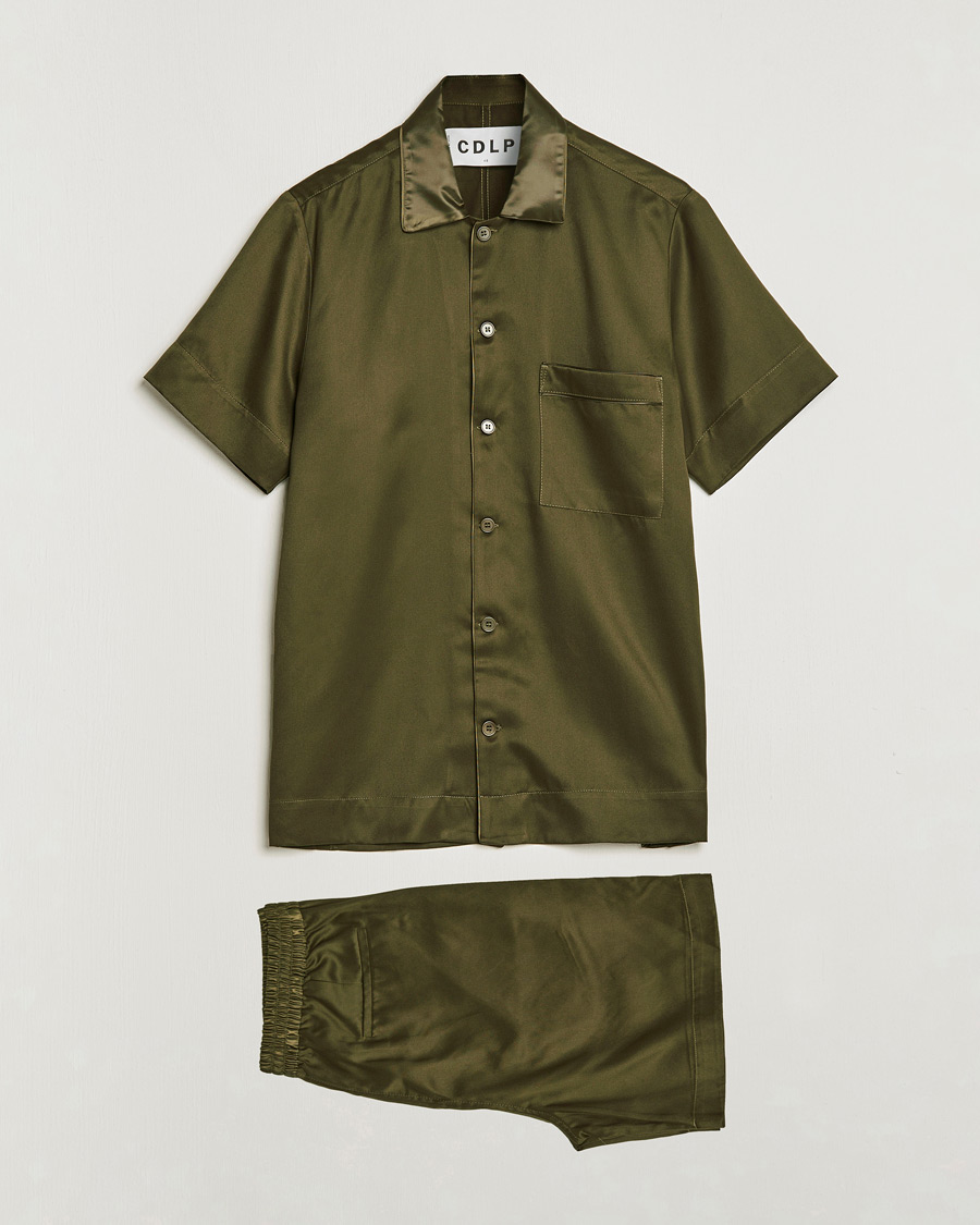 Hombres | CDLP Short Sleeve Lounge Set Olive | CDLP | Short Sleeve Lounge Set Olive