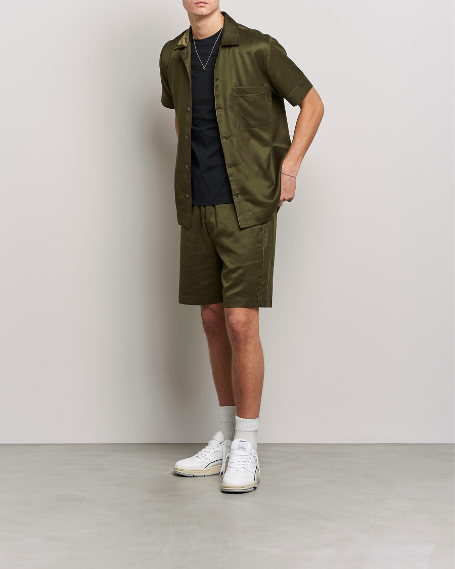 Hombres | CDLP Short Sleeve Lounge Set Olive | CDLP | Short Sleeve Lounge Set Olive