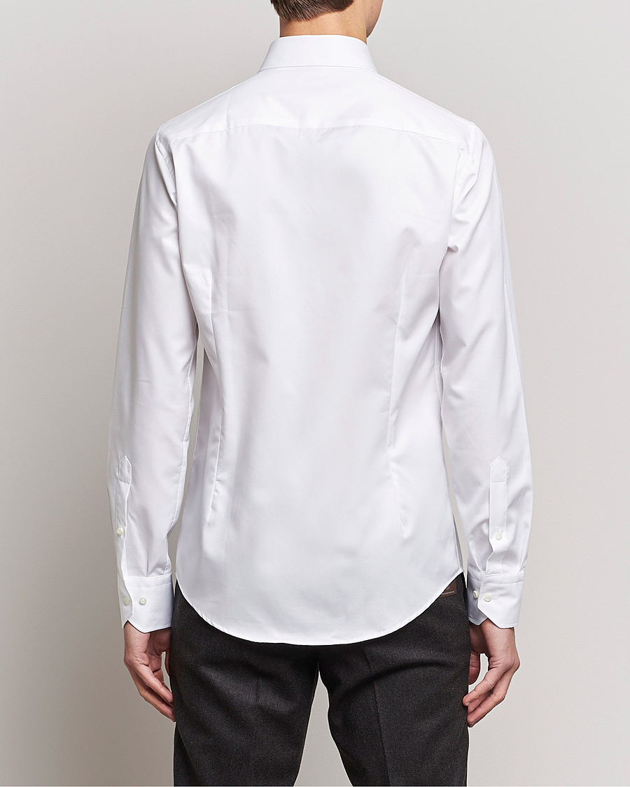 Hombres | Camisas | Stenströms | Superslim Plain Shirt White