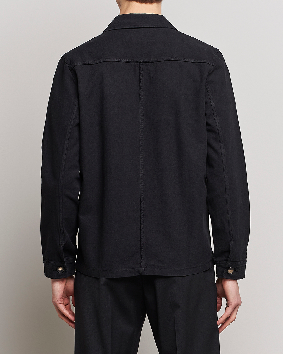 Hombres | Camisas | A Day's March | Original Herringbone Overshirt Black
