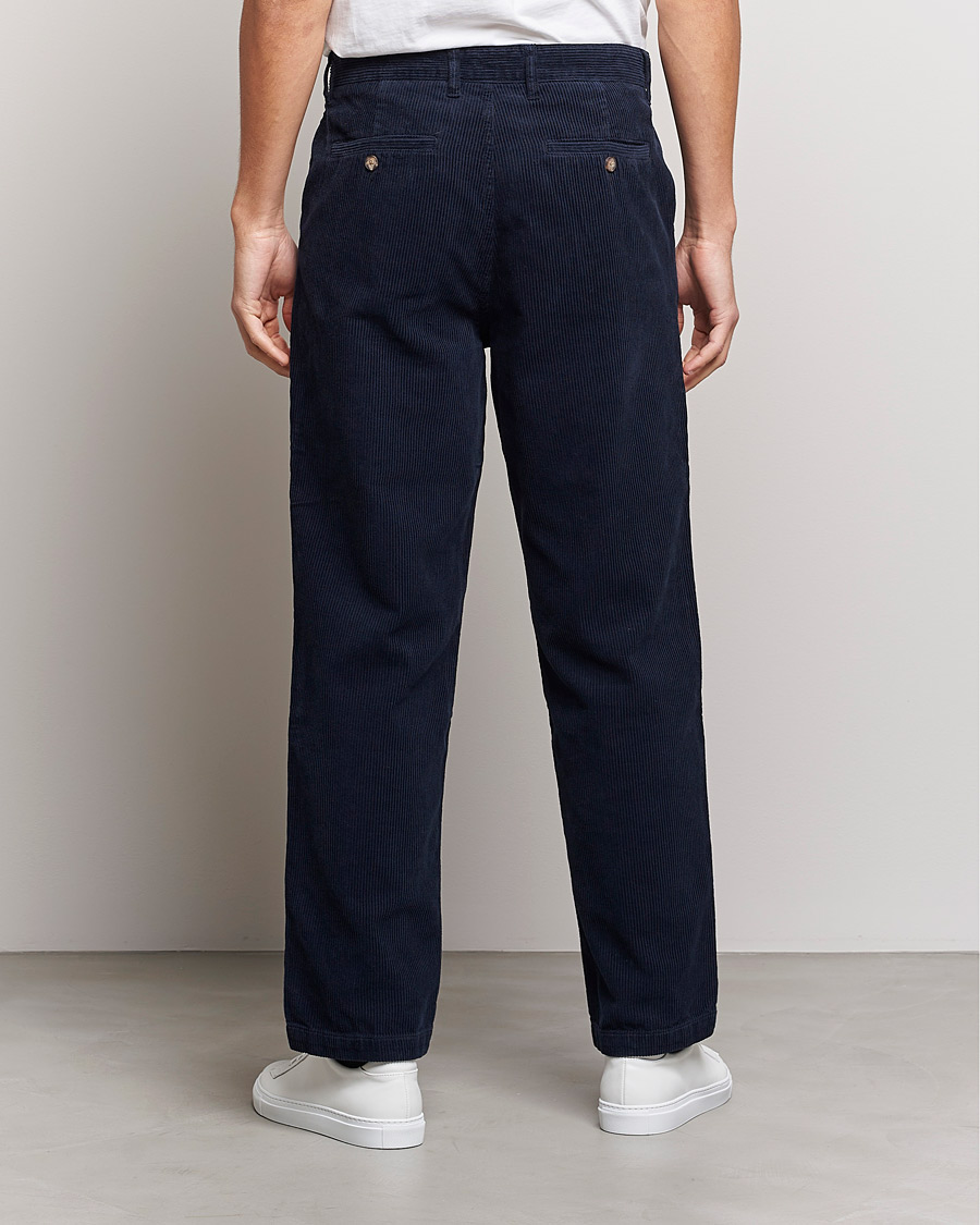 Hombres | Pantalones | A Day's March | Redwood Cord Trousers Navy
