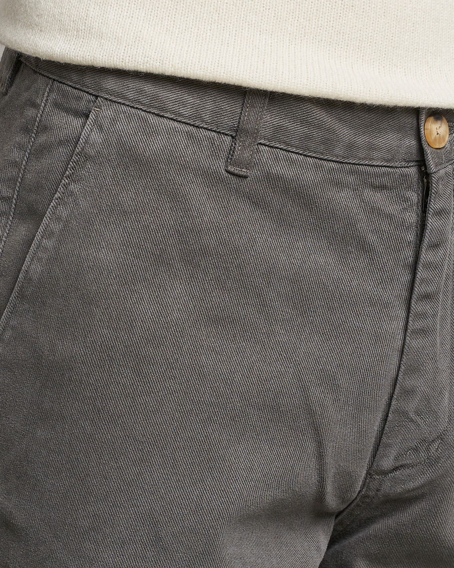 Hombres | Pantalones | A Day's March | Redwood Cotton/Tencel Trousers Olive