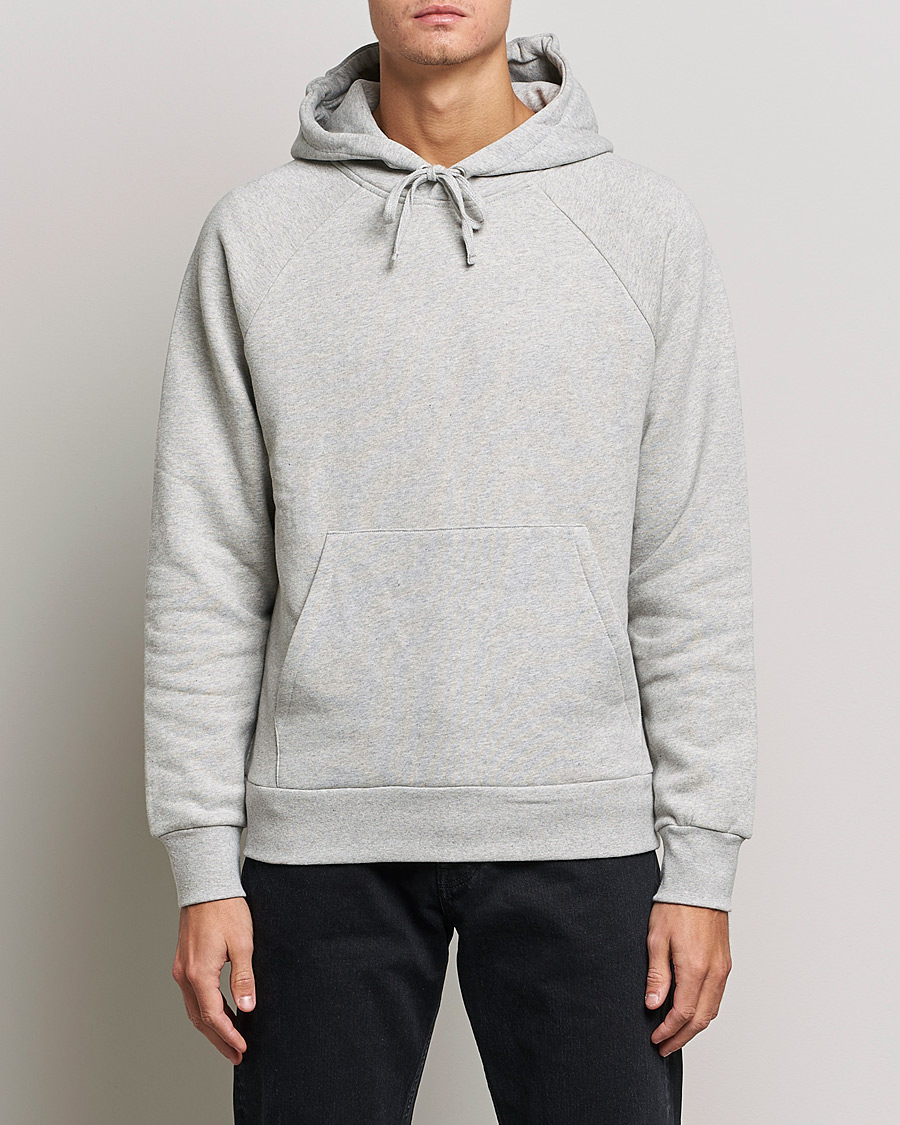 Hombres | Rebajas ropa | A Day's March | Lafayette Organic Cotton Hoodie Grey Melange