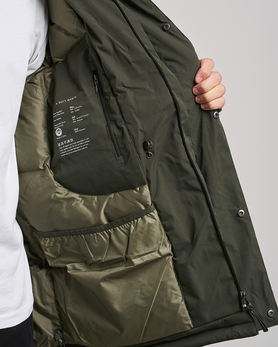 Hombres | Abrigos y chaquetas | A Day's March | Caraz Puffer Parka Olive