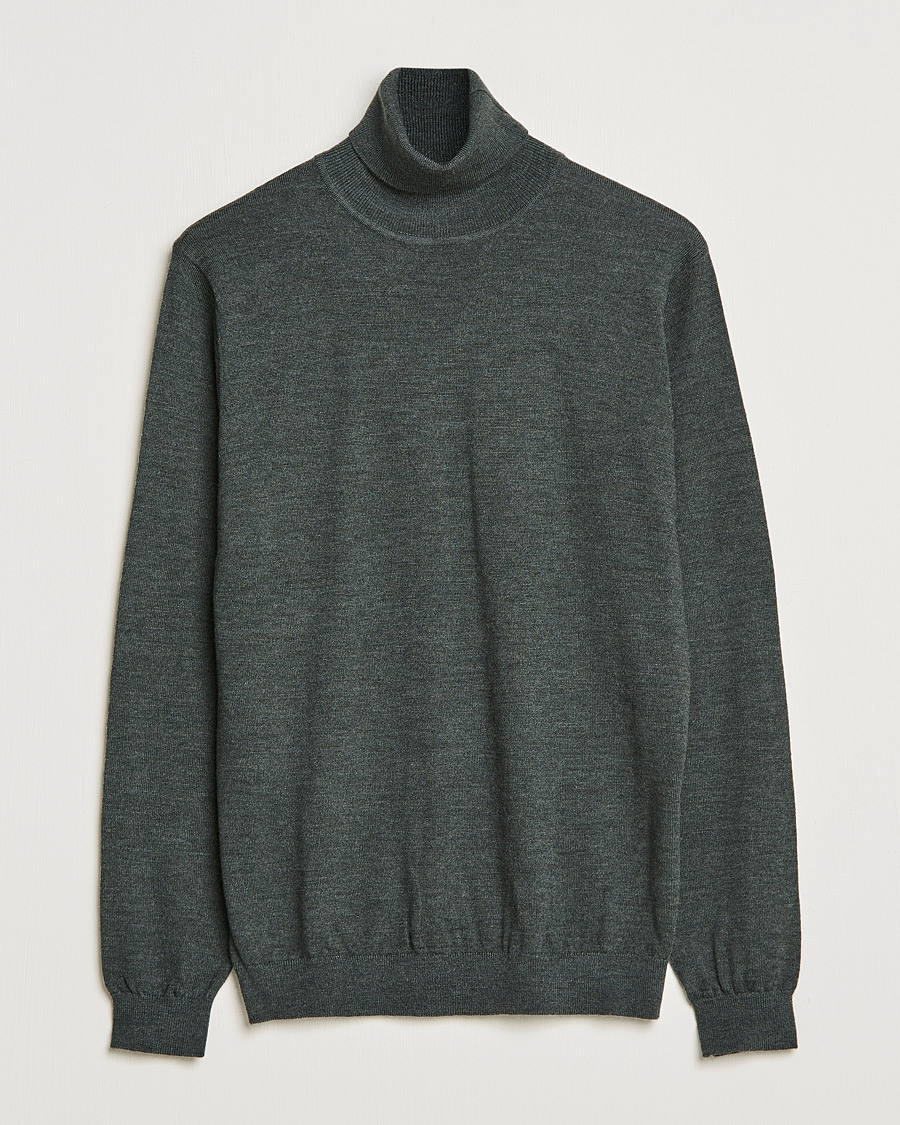 Hombres | Jerséis y prendas de punto | A Day's March | Nela Merino Rollneck Moss Melange