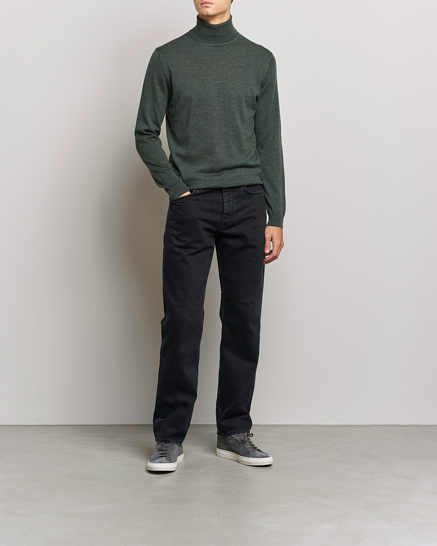 Hombres | Jerséis y prendas de punto | A Day's March | Nela Merino Rollneck Moss Melange
