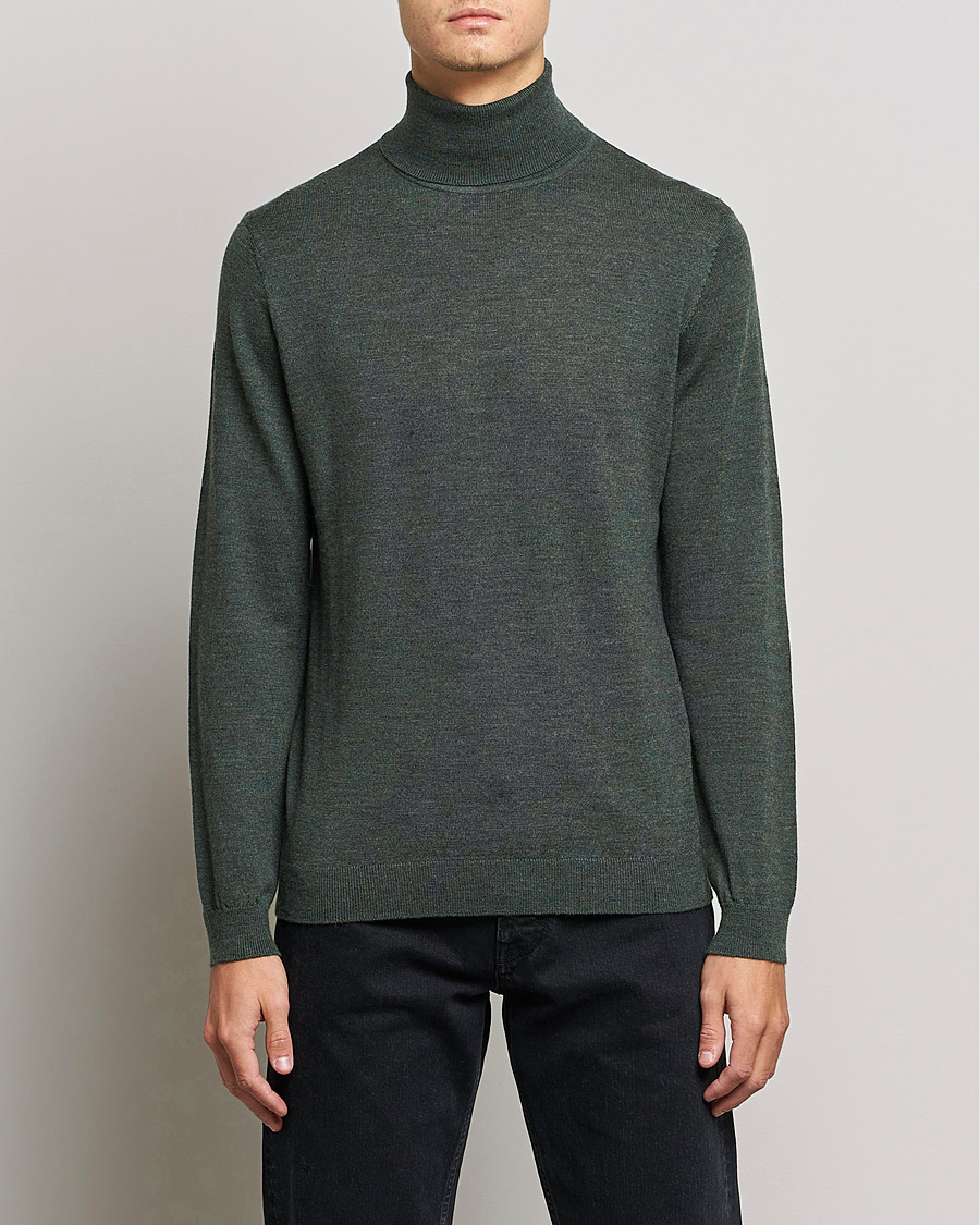 Hombres | Jerséis y prendas de punto | A Day's March | Nela Merino Rollneck Moss Melange