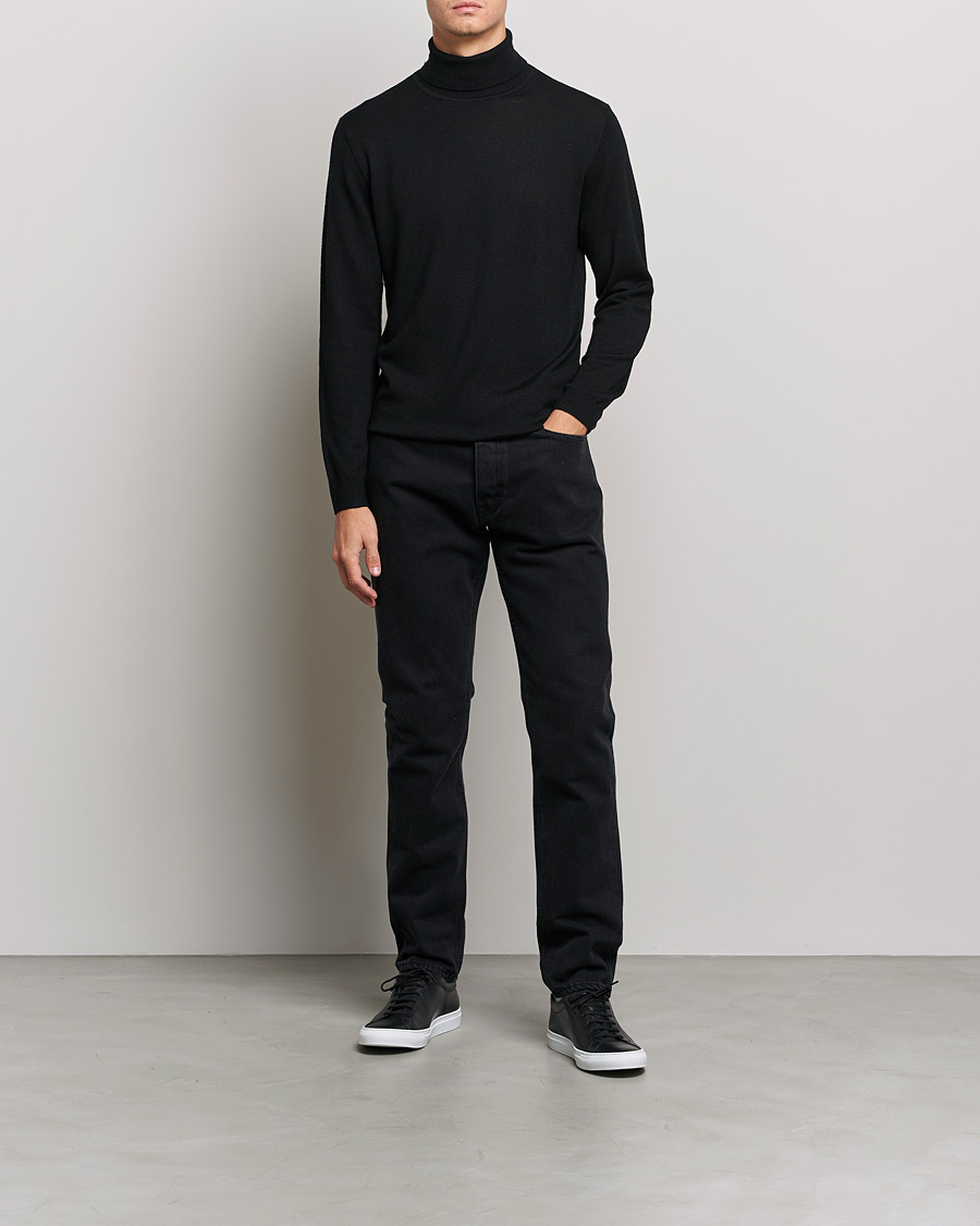 Hombres | Jerséis y prendas de punto | A Day's March | Nela Merino Rollneck Black