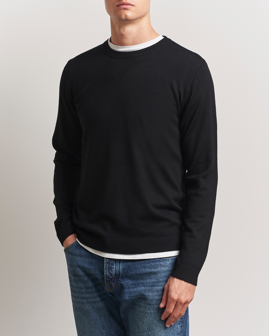Hombres | Jerséis y prendas de punto | A Day's March | Alagón Merino Crew Black