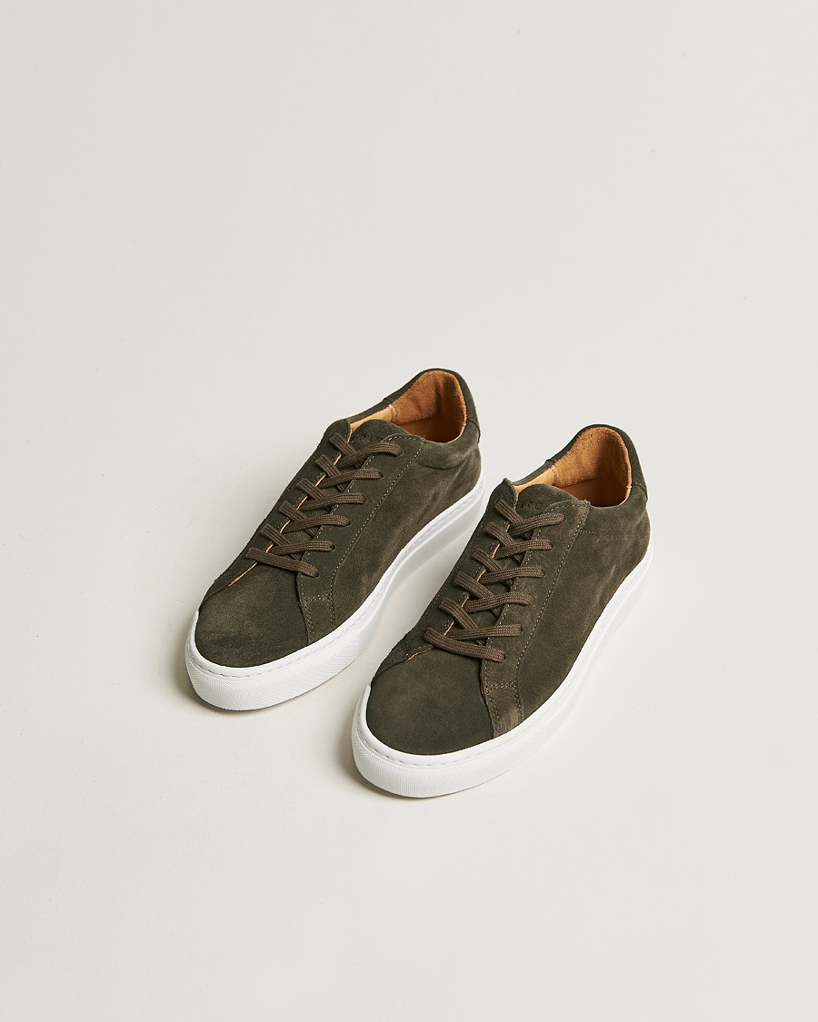 Hombres | A Day's March Suede Marching Sneaker Dark Olive | A Day's March | Suede Marching Sneaker Dark Olive