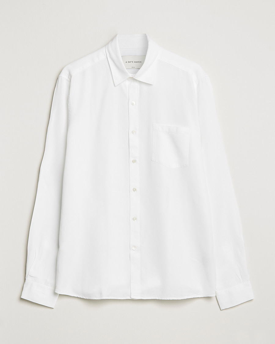 Hombres | Camisas | A Day's March | Daintree Lyocell Shirt White