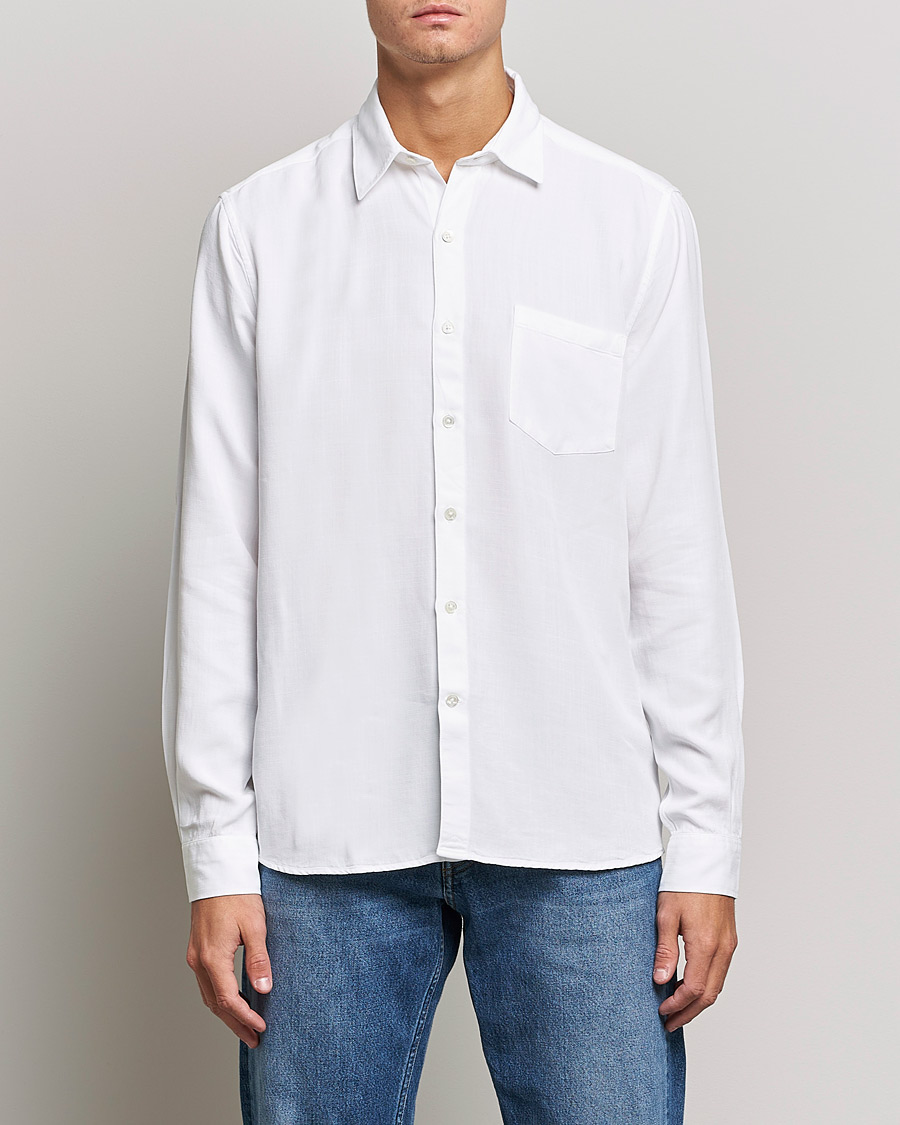 Hombres |  | A Day's March | Daintree Tencel Shirt White