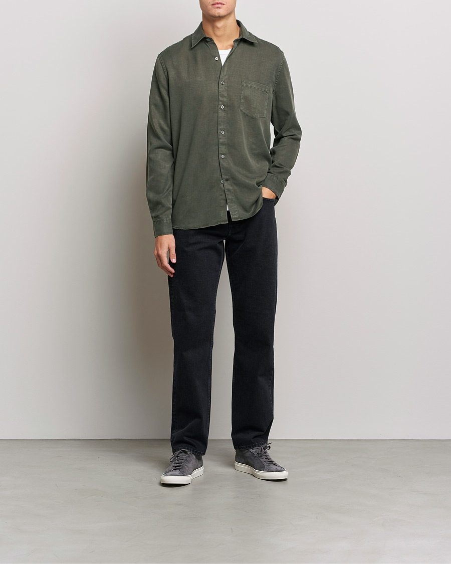 Hombres | Camisas | A Day's March | Daintree Lyocell Shirt Olive