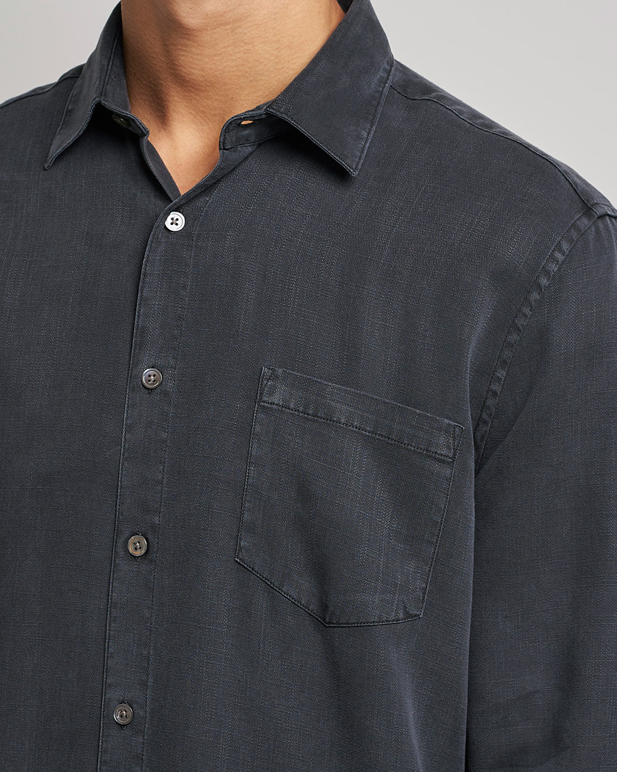 Hombres | Camisas | A Day's March | Daintree Lyocell Shirt Off Black