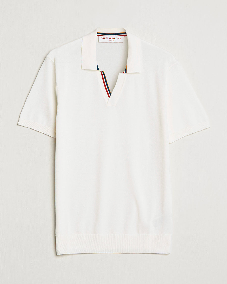 Hombres | Polos | Orlebar Brown | Horton OB Tipping Organic Cotton Polo Cloud