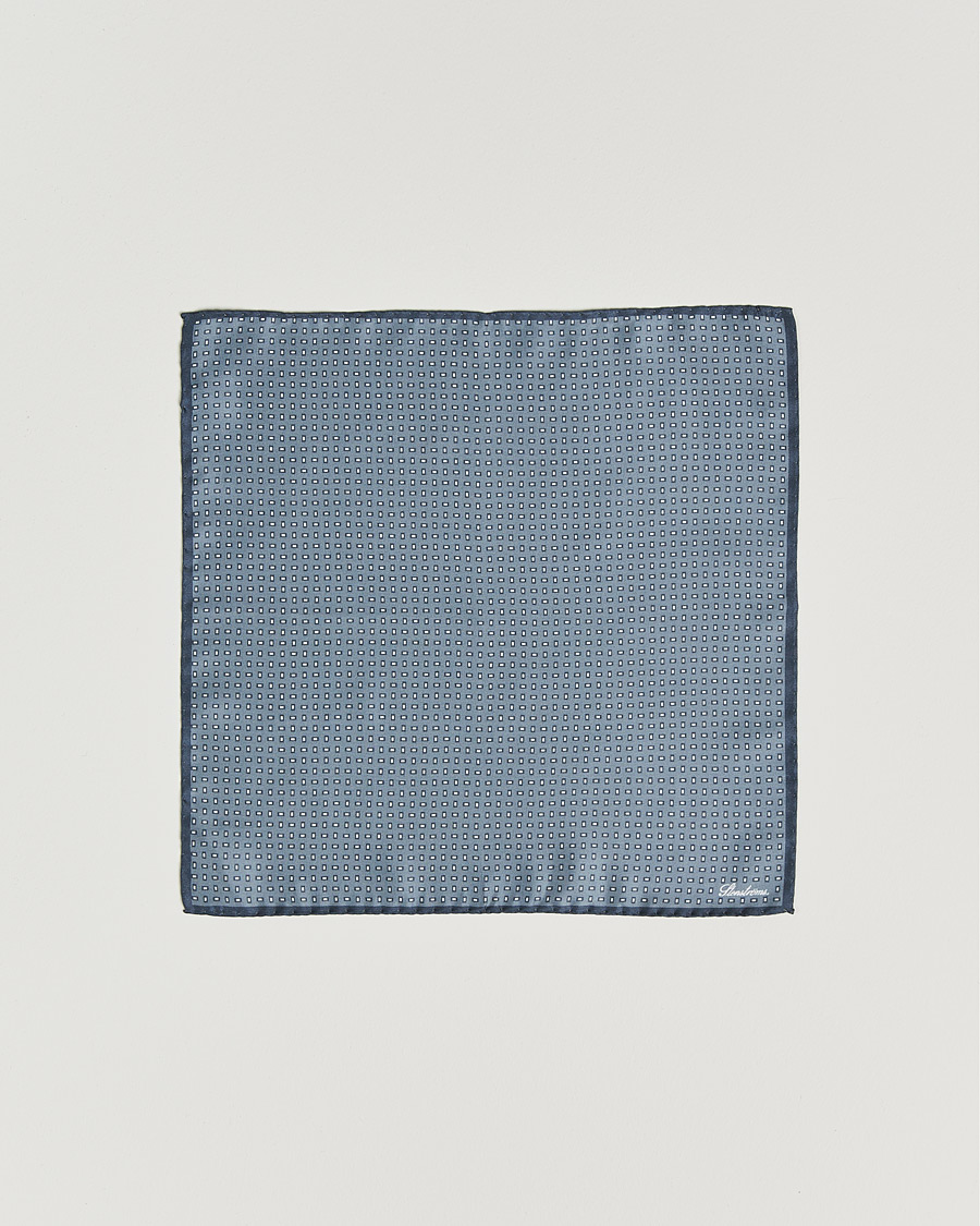 Hombres | Pañuelos de bolsillo | Stenströms | Silk Handkerchief Grey