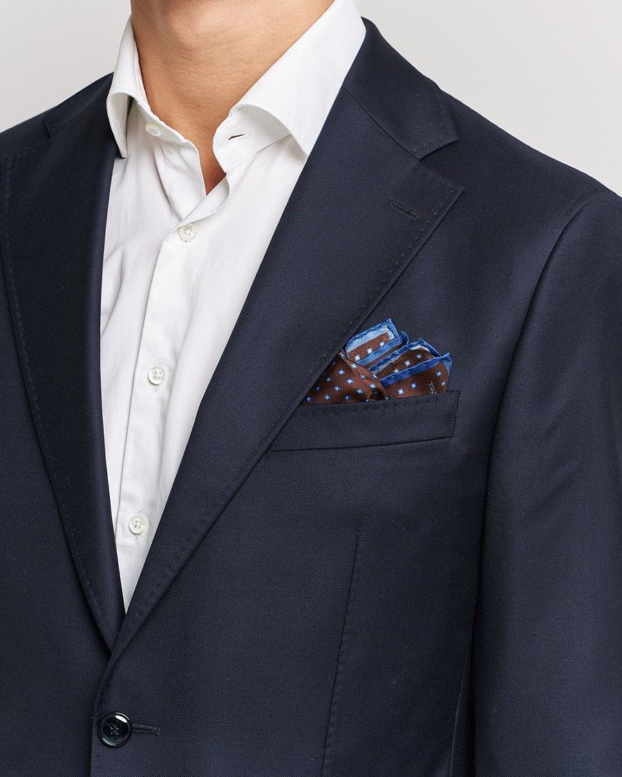 Hombres | Pañuelos de bolsillo | Stenströms | Silk Handkerchief Wine