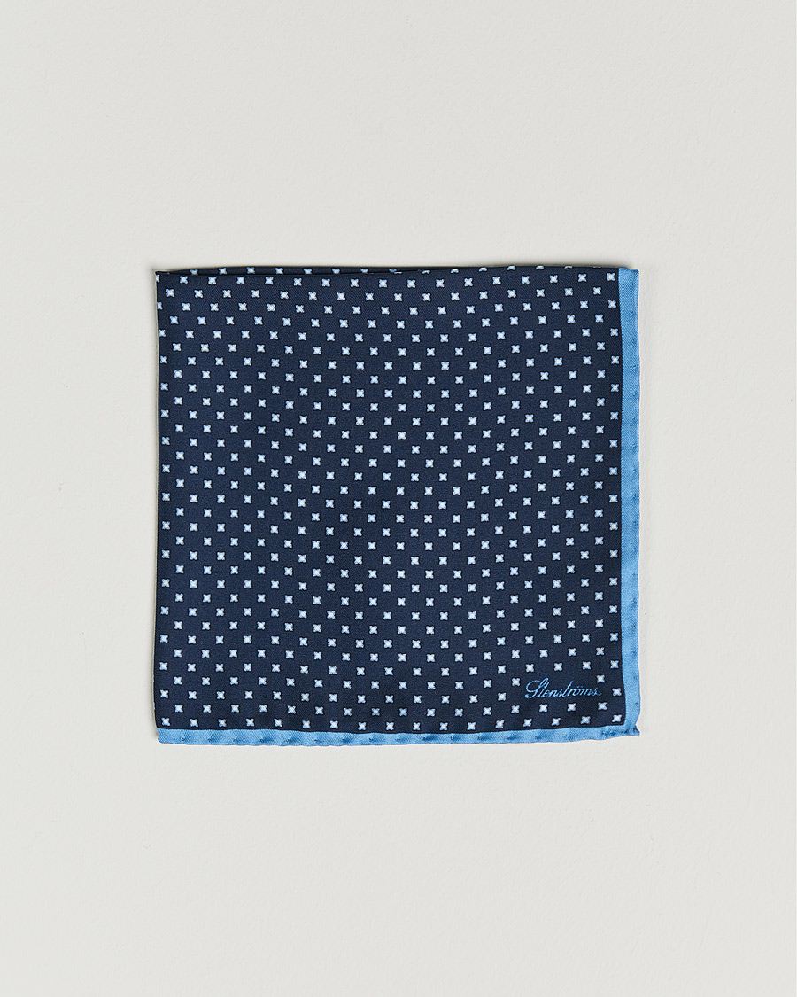 Hombres | Stenströms Silk Handkerchief Dark Blue | Stenströms | Silk Handkerchief Dark Blue