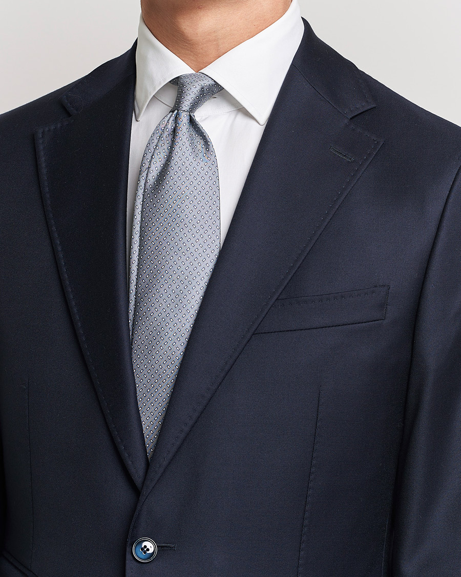 Hombres | Corbatas | Stenströms | Silk Tie Grey